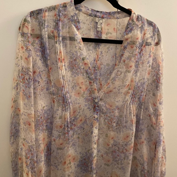 Joie floral print silk blouse - Picture 6 of 6